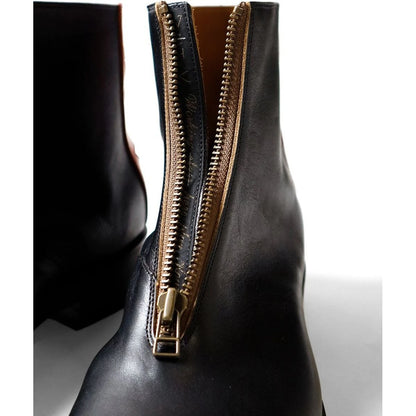 Kapital Leather Zip Up Cafe Lace Frisco Boots