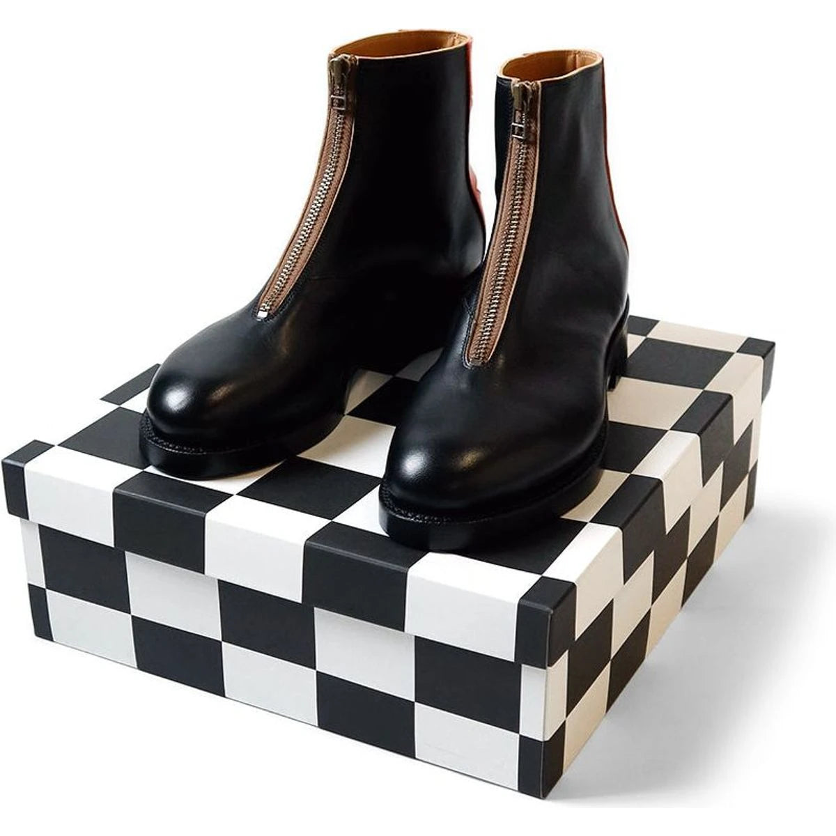 Kapital Leather Zip Up Cafe Lace Frisco Boots