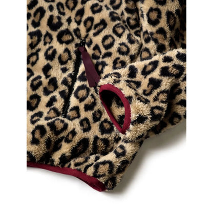 Kapital Leopard Pattern Fleece Zip Jacket Blouson