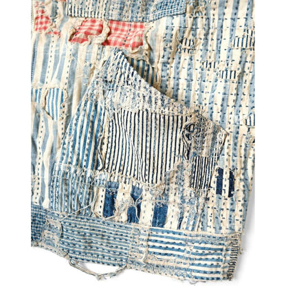 Kapital Liberty Stripe Boro Drizzler Zip Jacket