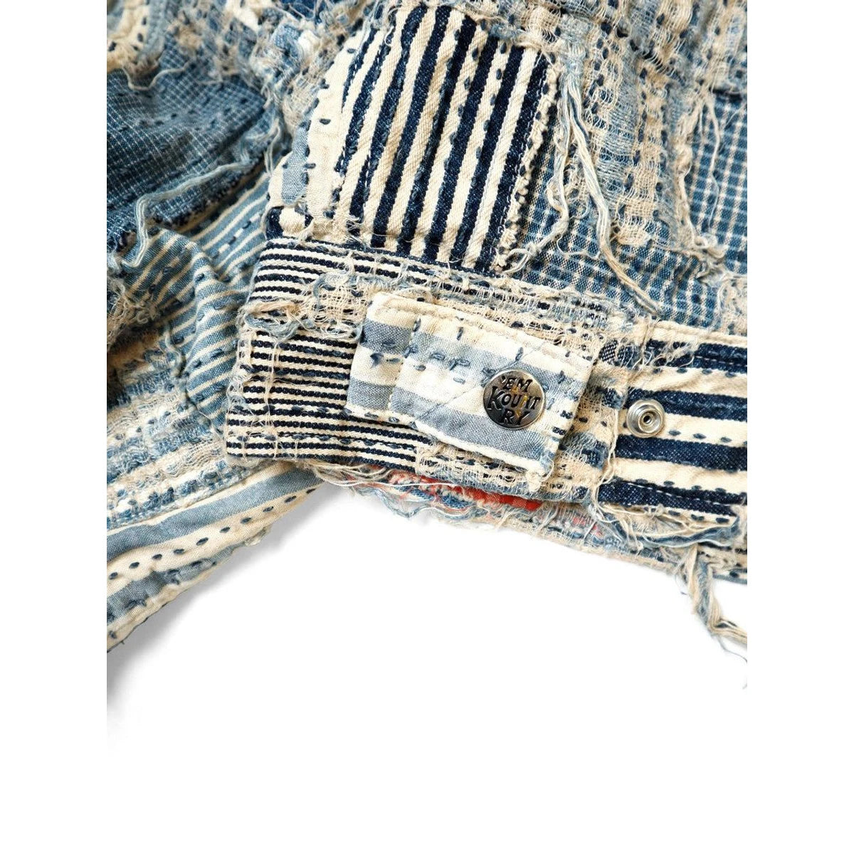 Kapital Liberty Stripe Boro Drizzler Zip Jacket