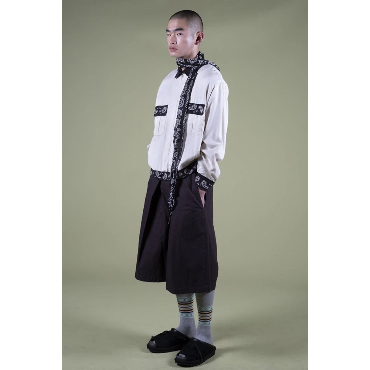 Kapital Lightweight Canvas Easy Kome Kome Jorts