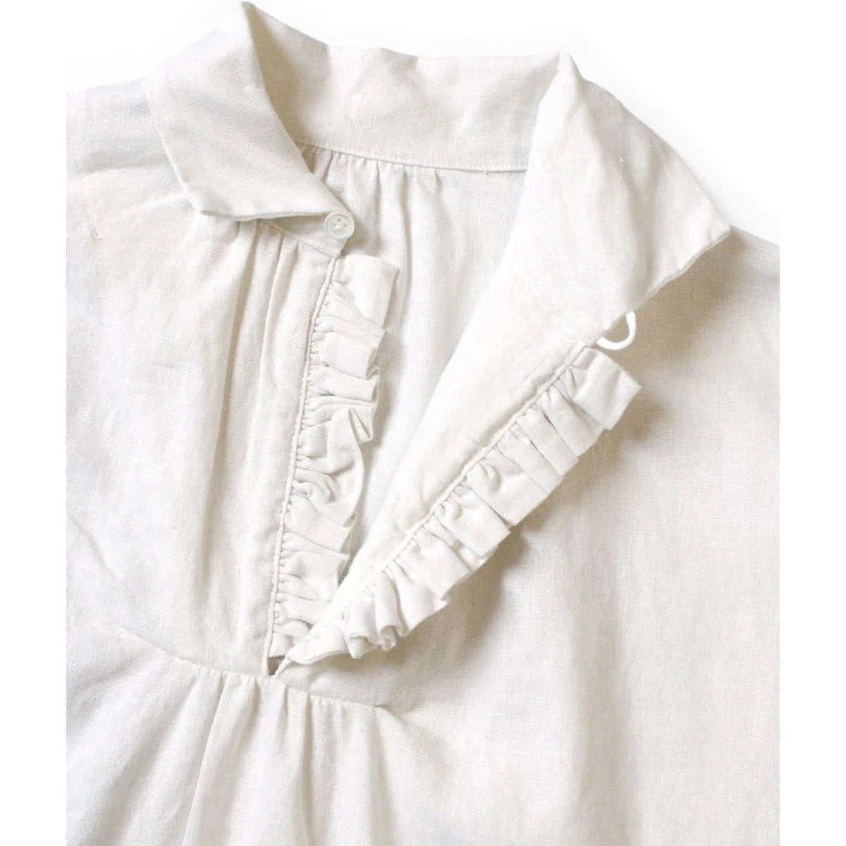 Kapital Linen Canvas Frill Gypsy Blouse