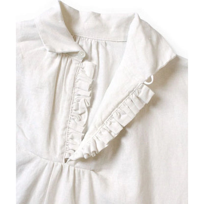 Kapital Linen Canvas Frill Gypsy Blouse