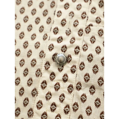 Kapital Linen Chima Pattern Stand Penny Shirt