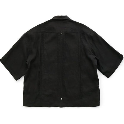 Kapital Linen Drawn Threadwork Lax Cuban Shirt