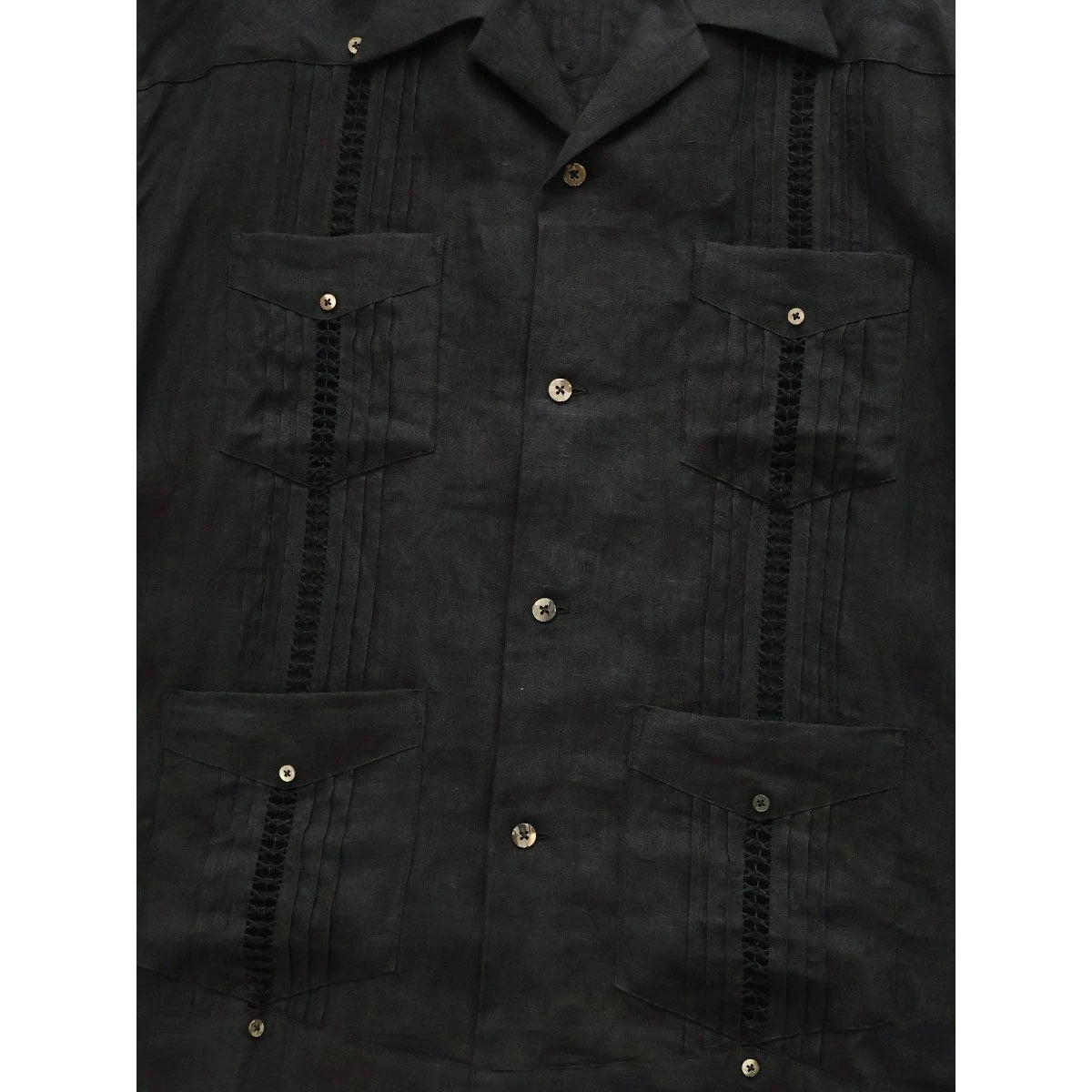 Kapital Linen Drawn Threadwork Lax Cuban Shirt