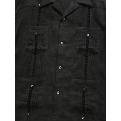 Kapital Linen Drawn Threadwork Lax Cuban Shirt