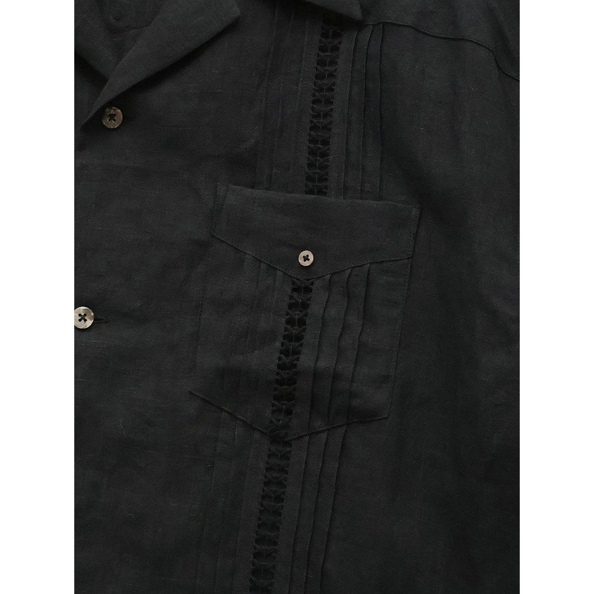 Kapital Linen Drawn Threadwork Lax Cuban Shirt