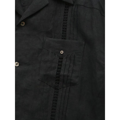 Kapital Linen Drawn Threadwork Lax Cuban Shirt