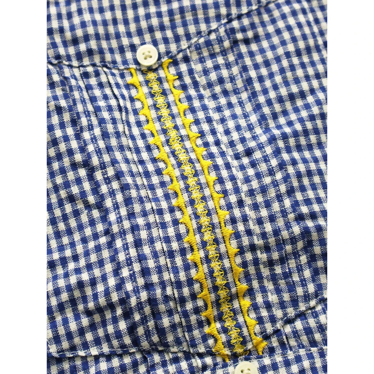Kapital Linen Gingham Check Lax Cuban Shirt