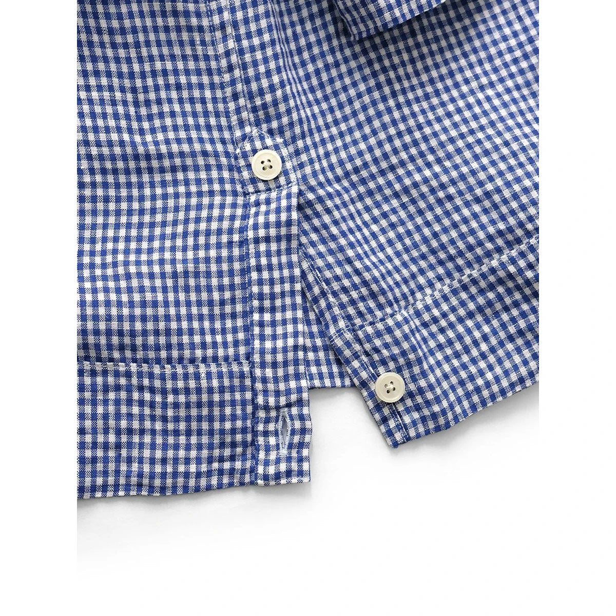 Kapital Linen Gingham Check Lax Cuban Shirt