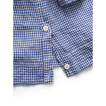 Kapital Linen Gingham Check Lax Cuban Shirt