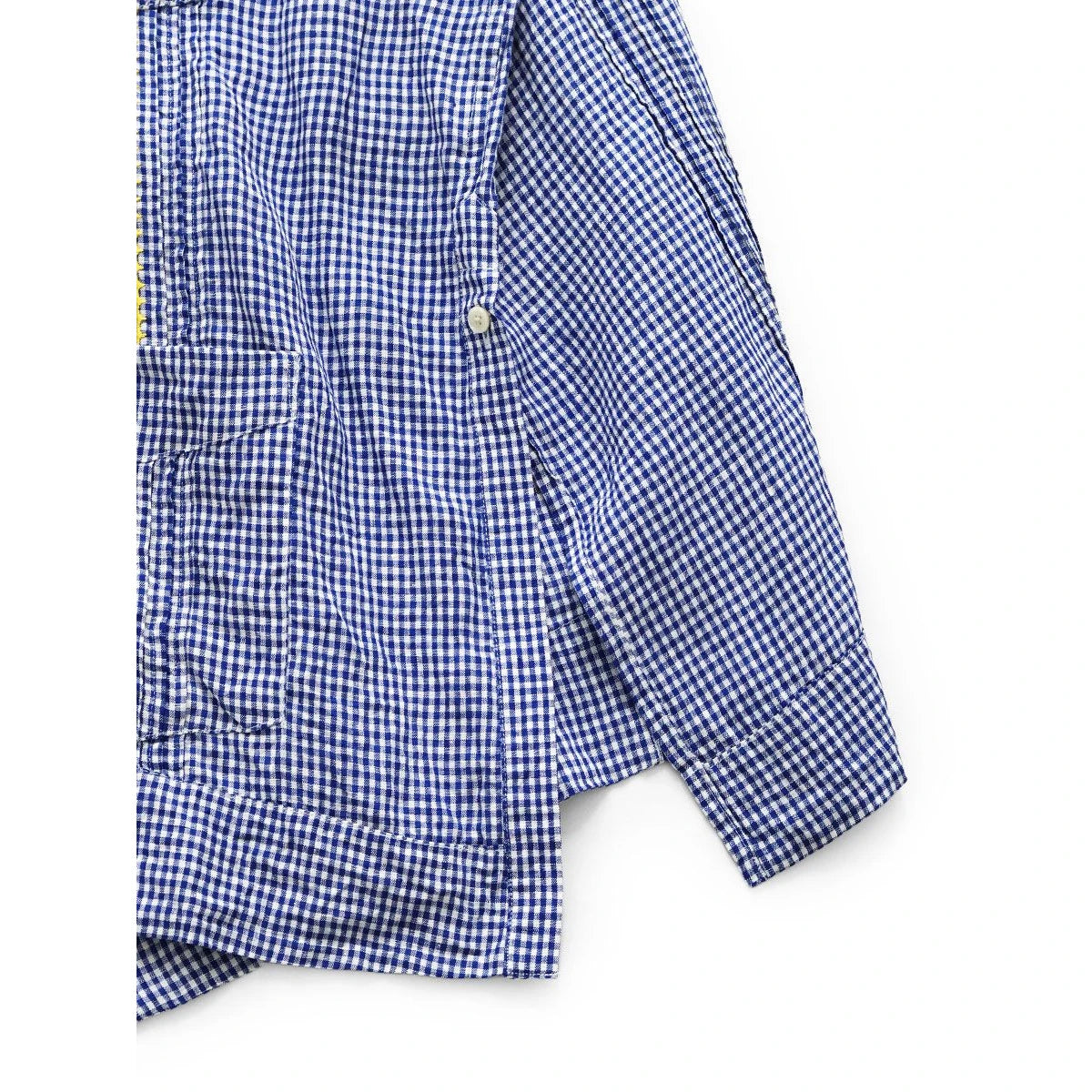 Kapital Linen Gingham Check Sleeveless Cuban Shirt