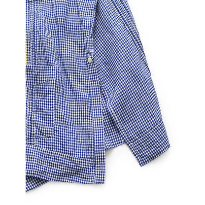 Kapital Linen Gingham Check Sleeveless Cuban Shirt