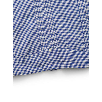 Kapital Linen Gingham Check Sleeveless Cuban Shirt