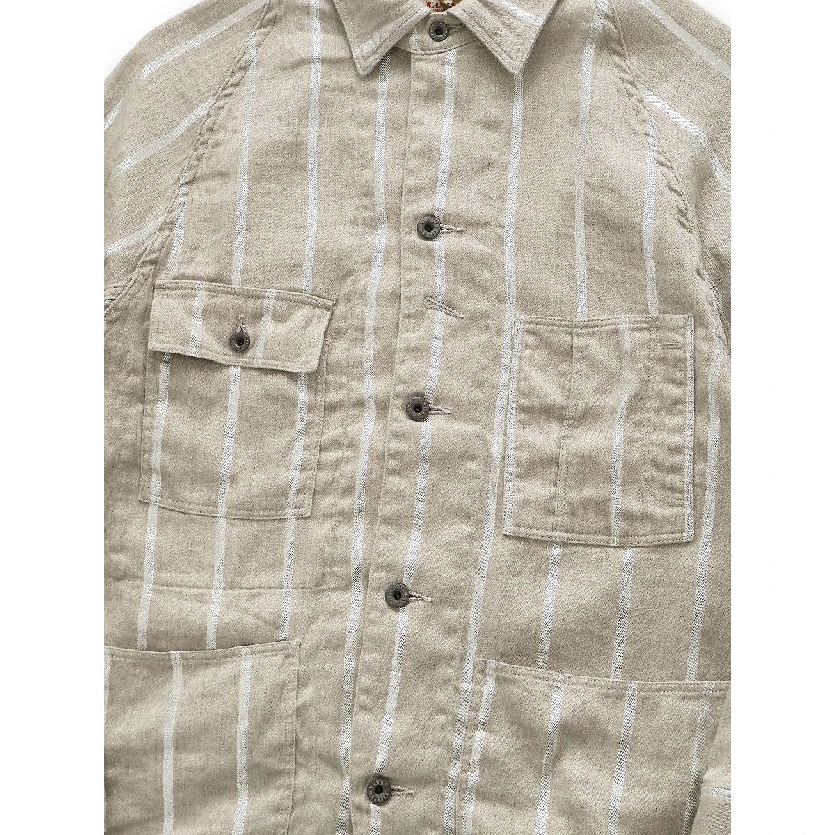 Kapital Linen Glitter Phillies Stripe Cactus Coverall