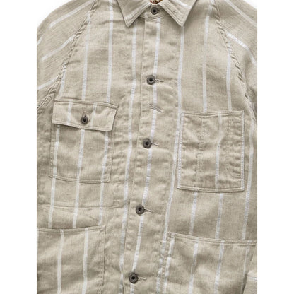 Kapital Linen Glitter Phillies Stripe Cactus Coverall