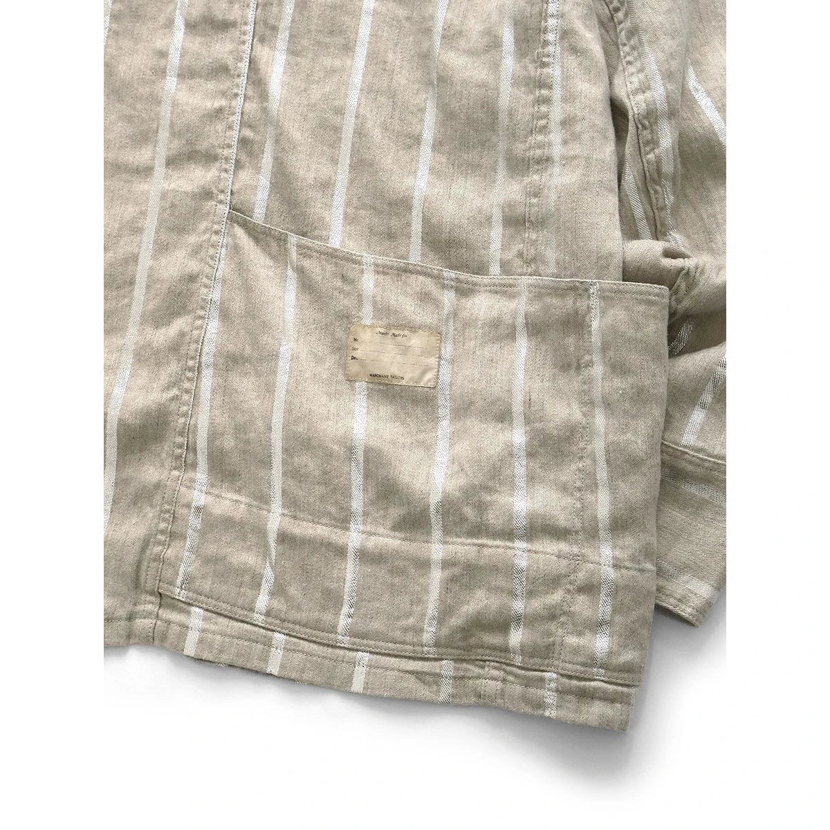 Kapital Linen Glitter Phillies Stripe Cactus Coverall