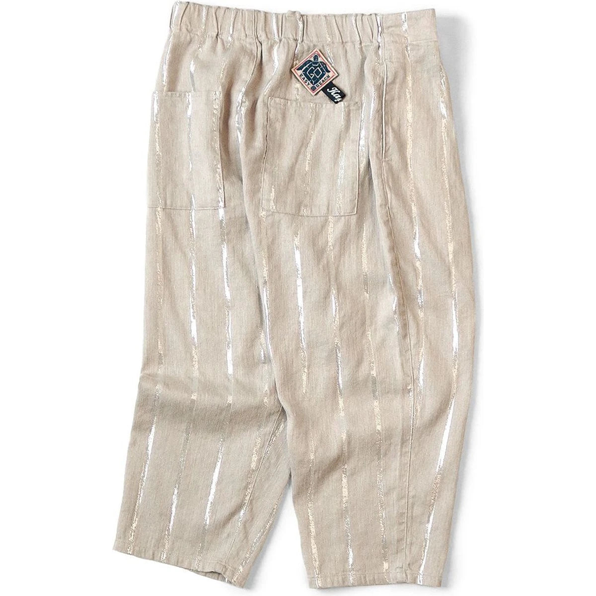 Kapital Linen Glitter Fillies Stripe Easy Beach Go Pants