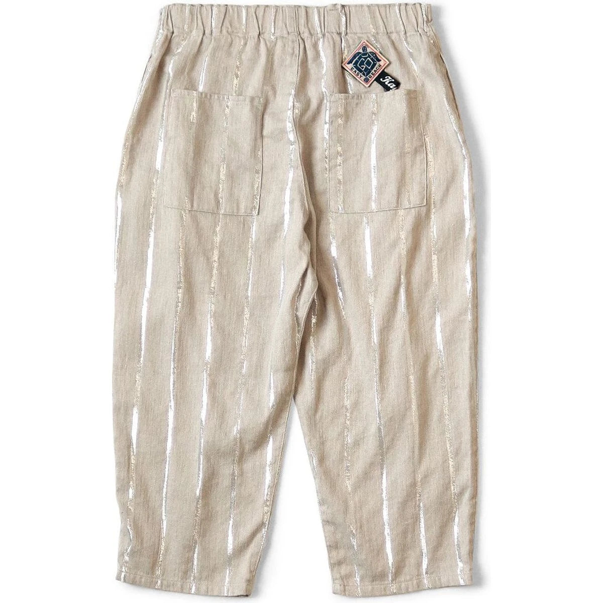 Kapital Linen Glitter Fillies Stripe Easy Beach Go Pants