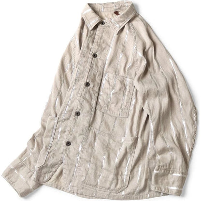 Kapital Linen Glitter Phillies Stripe Cactus Coverall