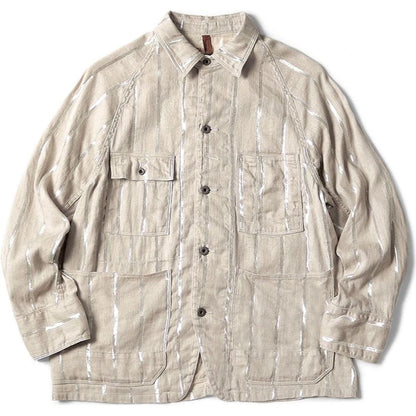 Kapital Linen Glitter Phillies Stripe Cactus Coverall