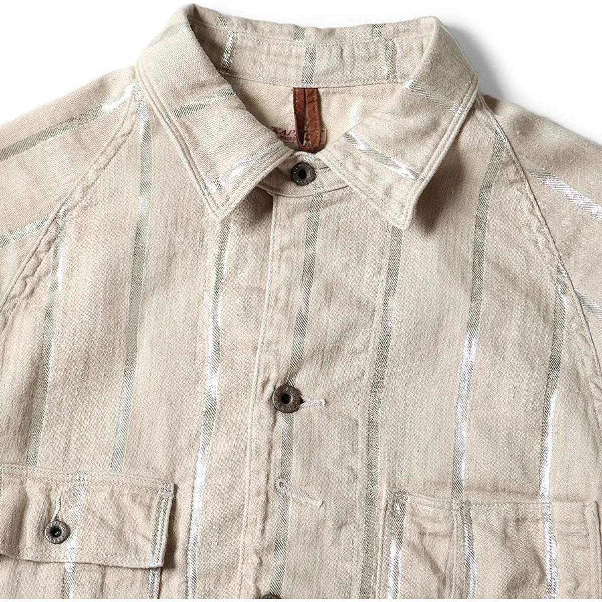 Kapital Linen Glitter Phillies Stripe Cactus Coverall