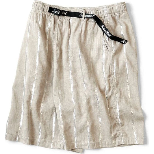 Kapital Linen Glitter Phillies Stripe Easy Shorts
