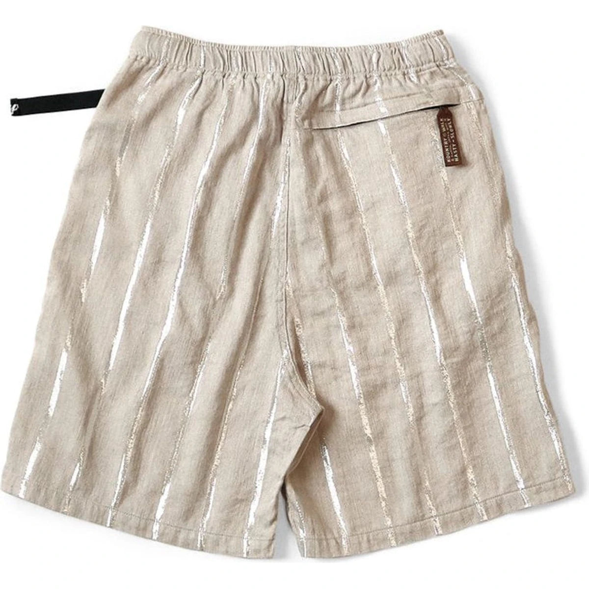 Kapital Linen Glitter Phillies Stripe Easy Shorts