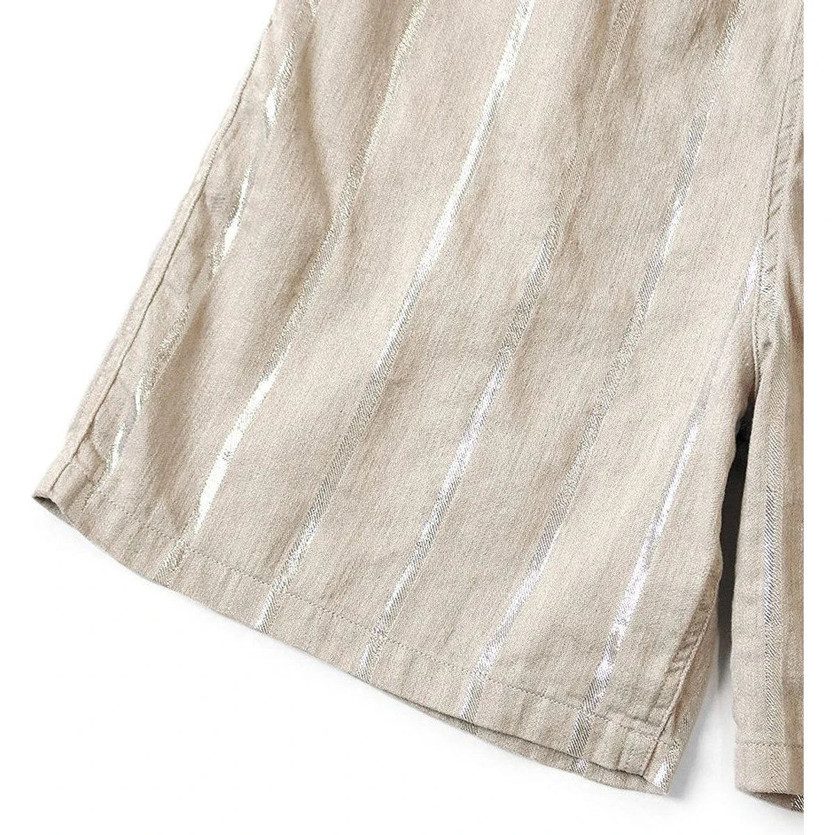 Kapital Linen Glitter Phillies Stripe Easy Shorts