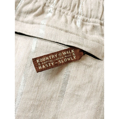 Kapital Linen Glitter Phillies Stripe Easy Shorts