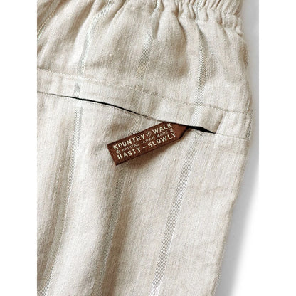 Kapital Linen Glitter Phillies Stripe Rude Baggy Pants
