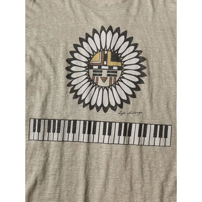 Kapital Linen Jersey Crew T (Piano Sunface Pt)