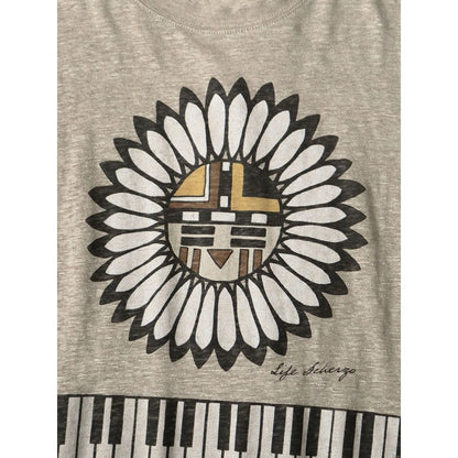 Kapital Linen Jersey Crew T (Piano Sunface Pt)