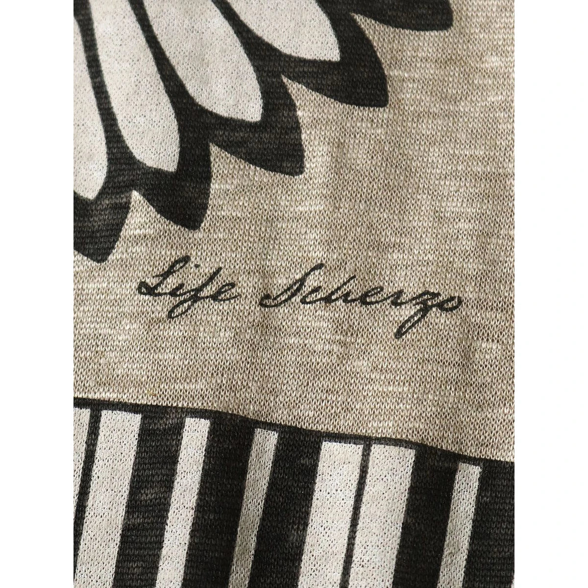 Kapital Linen Jersey Crew T (Piano Sunface Pt)