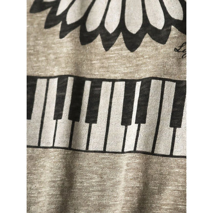Kapital Linen Jersey Crew T (Piano Sunface Pt)