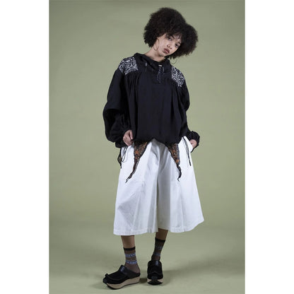 Kapital Linen Latvian Embroidery Bug Anorak