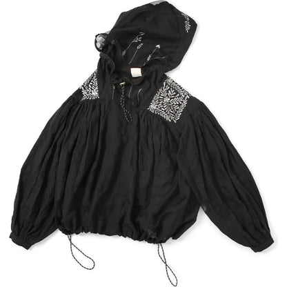 Kapital Linen Latvian Embroidery Bug Anorak