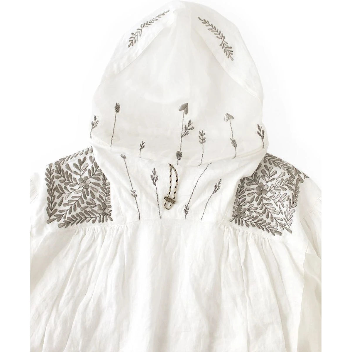 Kapital Linen Latvian Embroidery Bug Anorak