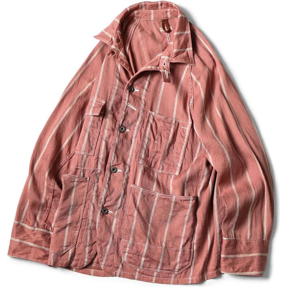 Kapital Linen Phillies Stripe Cactus Coverall