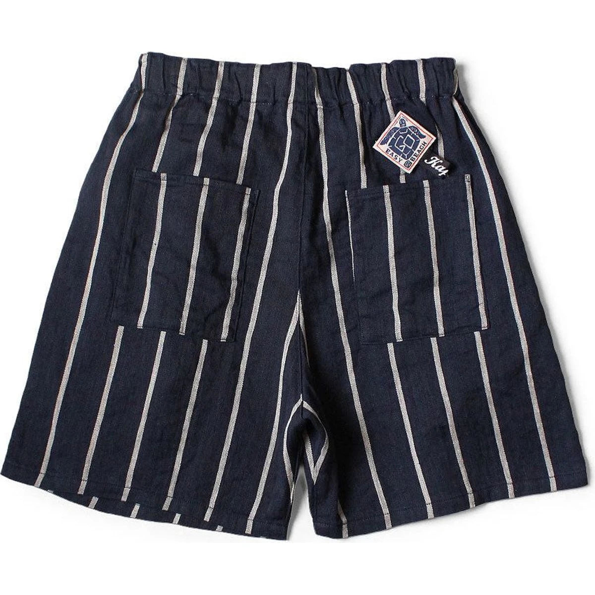 Kapital Linen Phillies Stripe Easy Beach Go Shorts