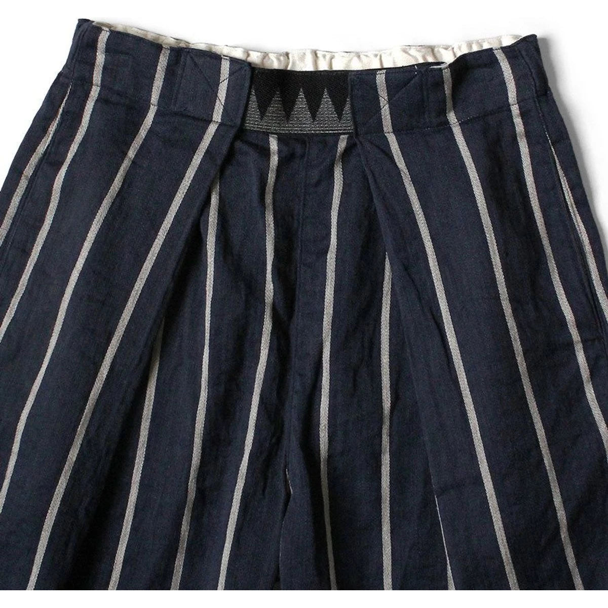 Kapital Linen Phillies Stripe Easy Beach Go Shorts