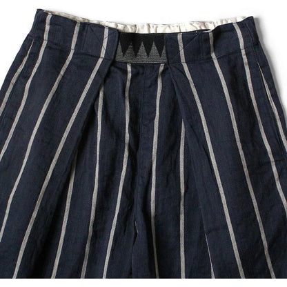 Kapital Linen Phillies Stripe Easy Beach Go Shorts