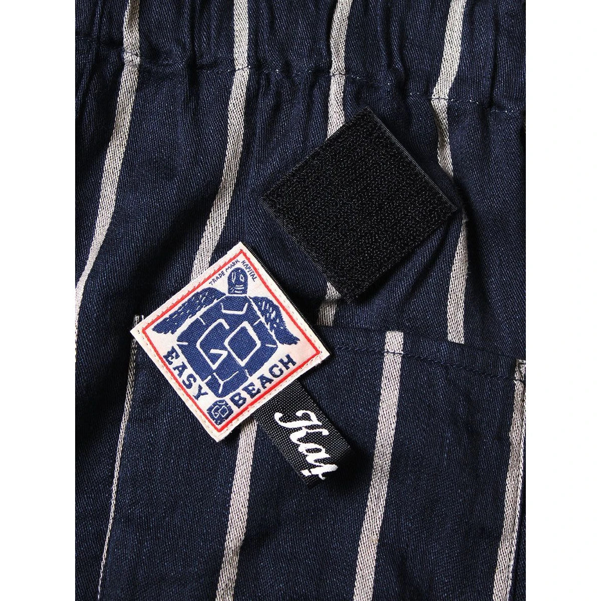 Kapital Linen Phillies Stripe Easy Beach Go Shorts