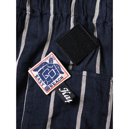 Kapital Linen Phillies Stripe Easy Beach Go Shorts