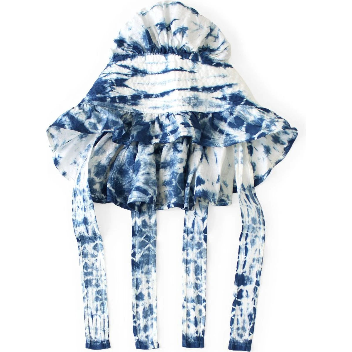 Kapital Linen Tokushima Dan Shibori Dyeing Farmy Frilled Hat