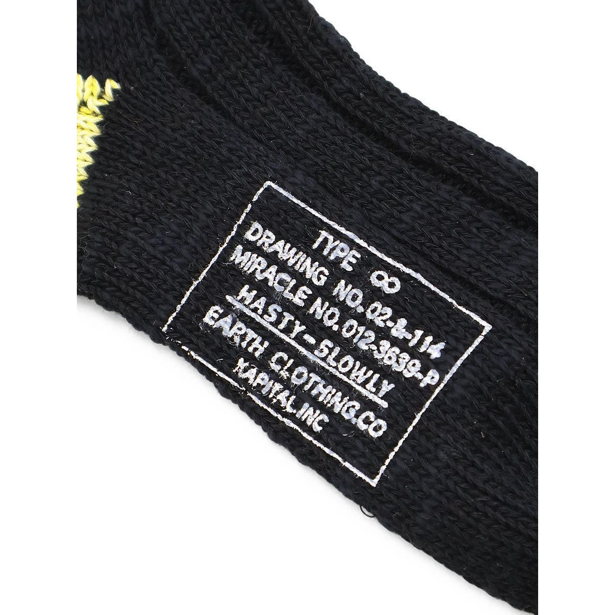 Kapital MA-1 Rainbowy Happy Heel Smile Socks