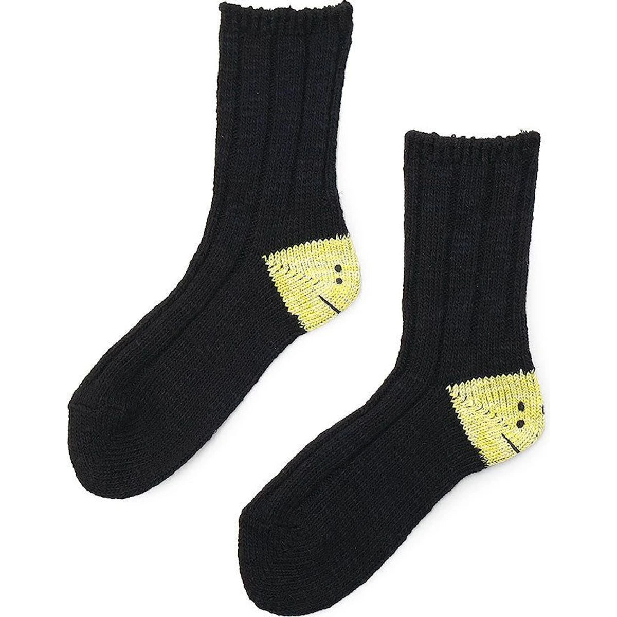 Kapital MA-1 Rainbowy Happy Heel Smile Socks