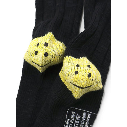 Kapital MA-1 Rainbowy Happy Heel Smile Socks